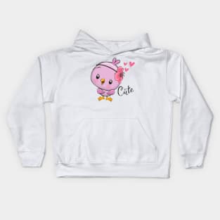 Cute Cartoon Bird Kids Hoodie